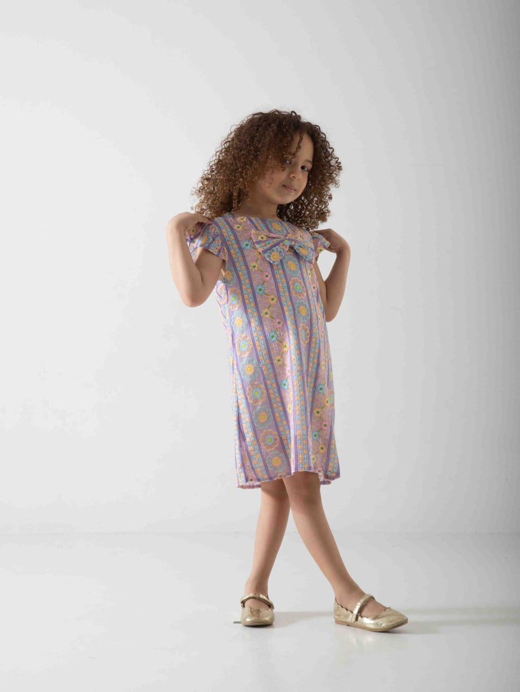Girls' Floral Summer Dress – Soft & Comfortable Casual Dress