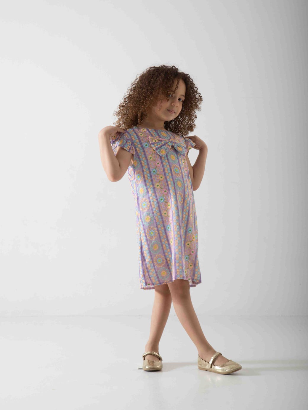 Girls' Floral Summer Dress – Soft & Comfortable Casual Dress