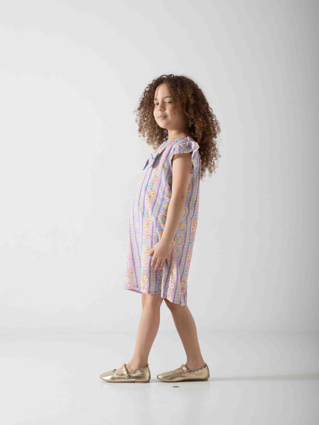 Girls' Floral Summer Dress – Soft & Comfortable Casual Dress