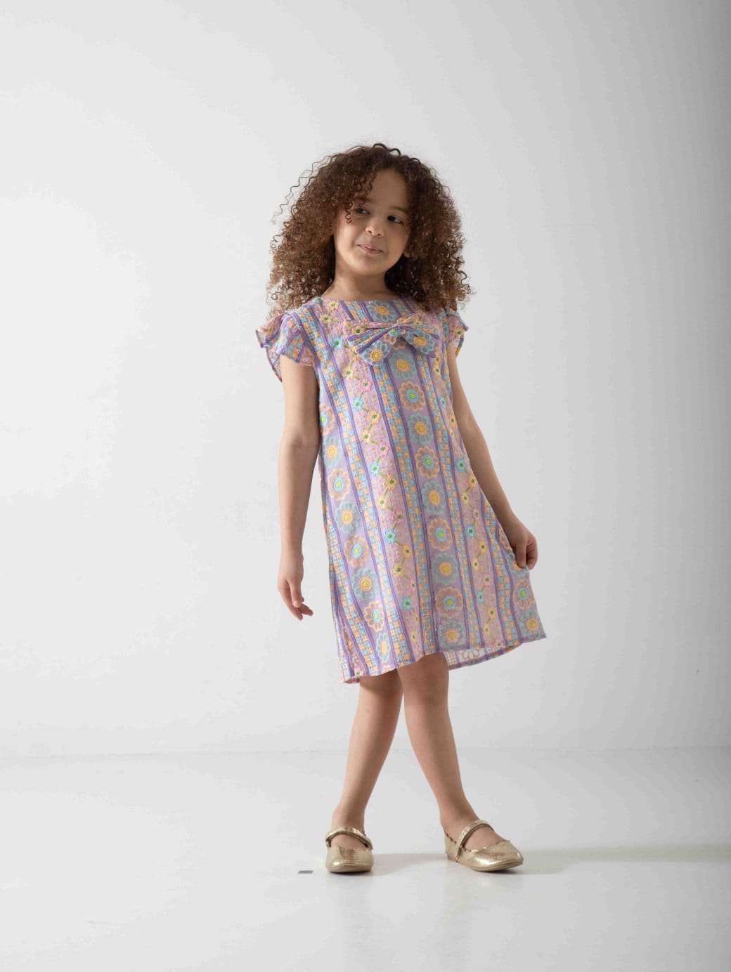 Girls' Floral Summer Dress – Soft & Comfortable Casual Dress