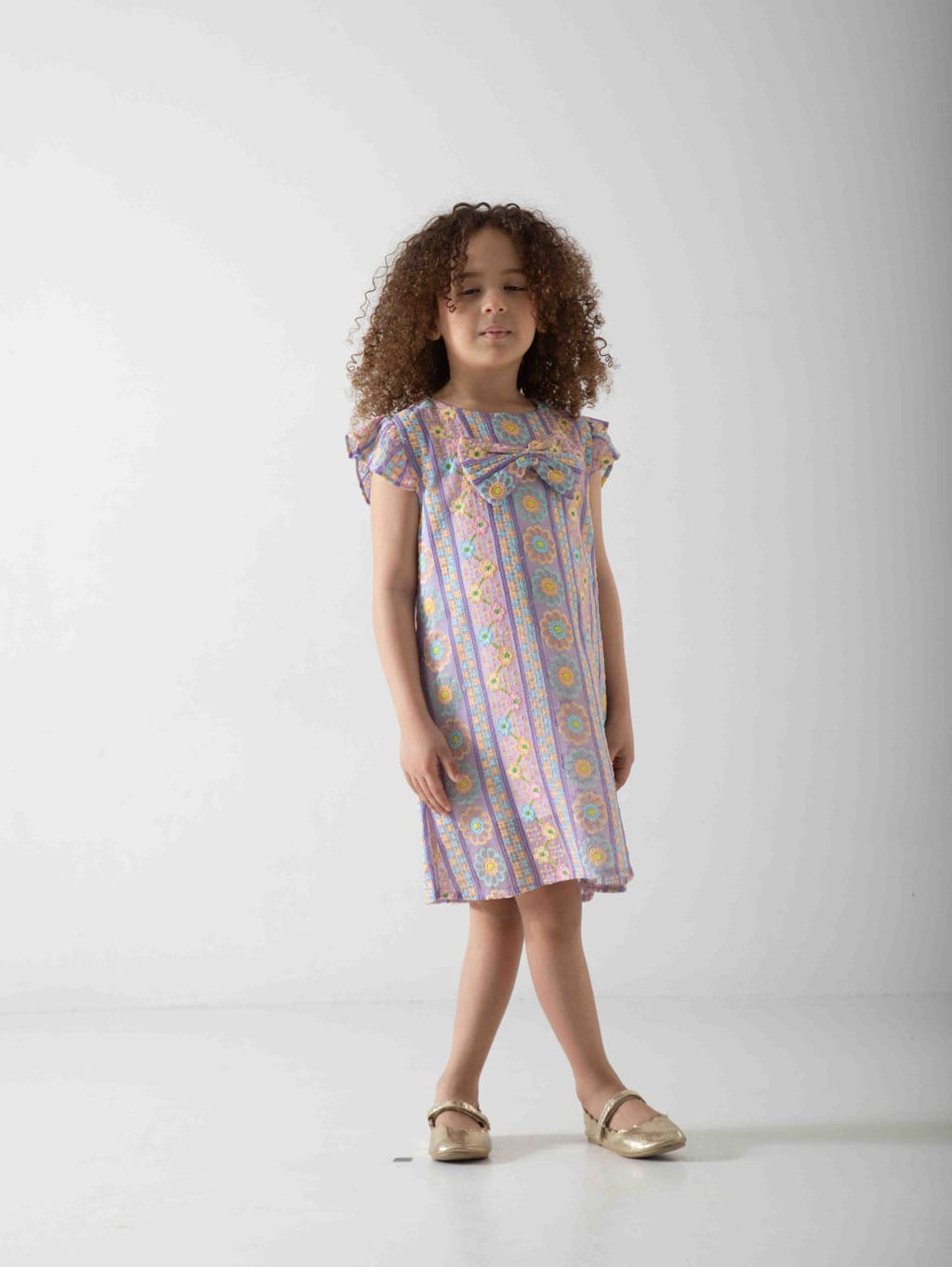 Girls' Floral Summer Dress – Soft & Comfortable Casual Dress