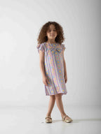 Girls' Floral Summer Dress – Soft & Comfortable Casual Dress