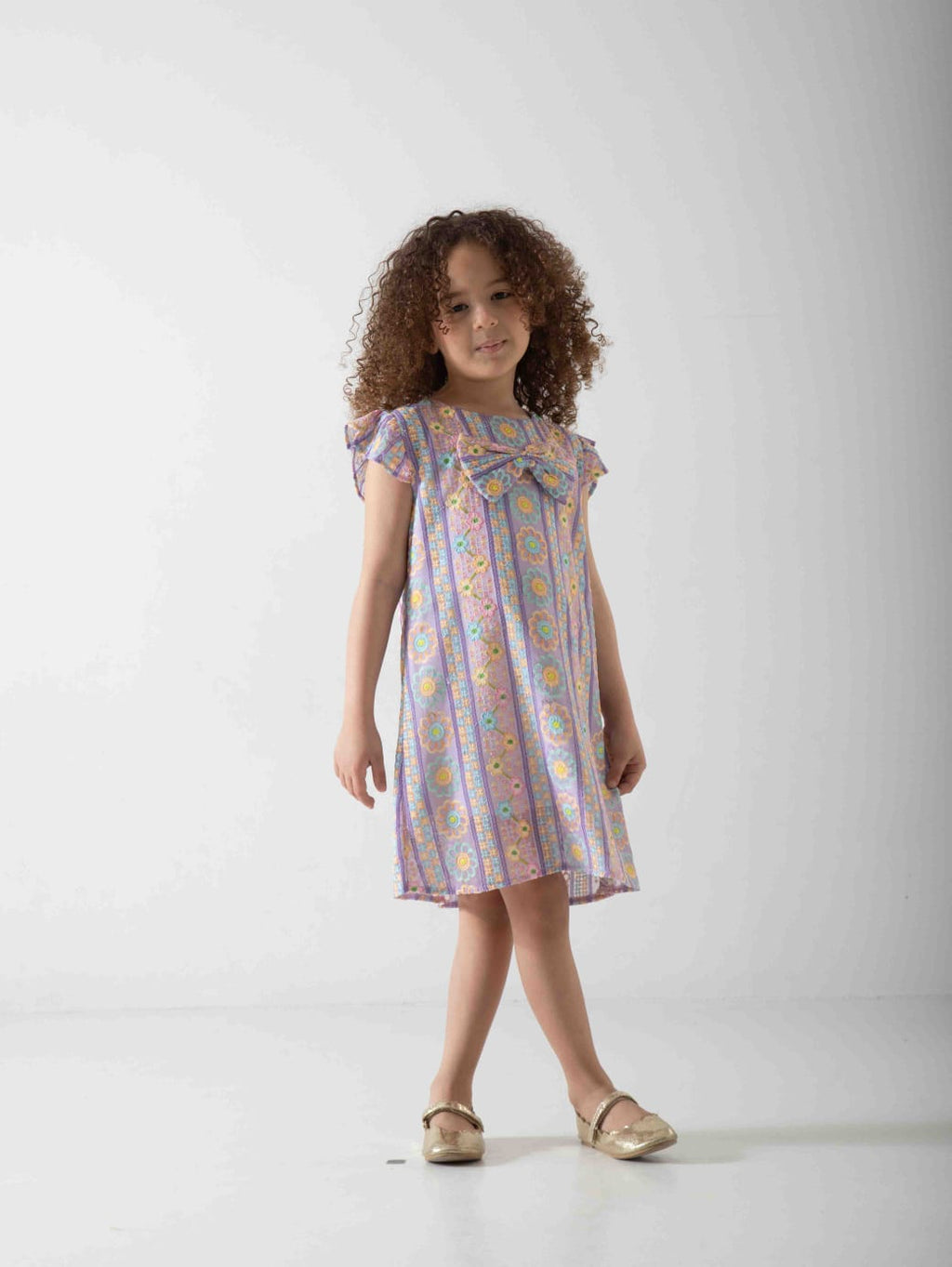 Girls' Floral Summer Dress – Soft & Comfortable Casual Dress