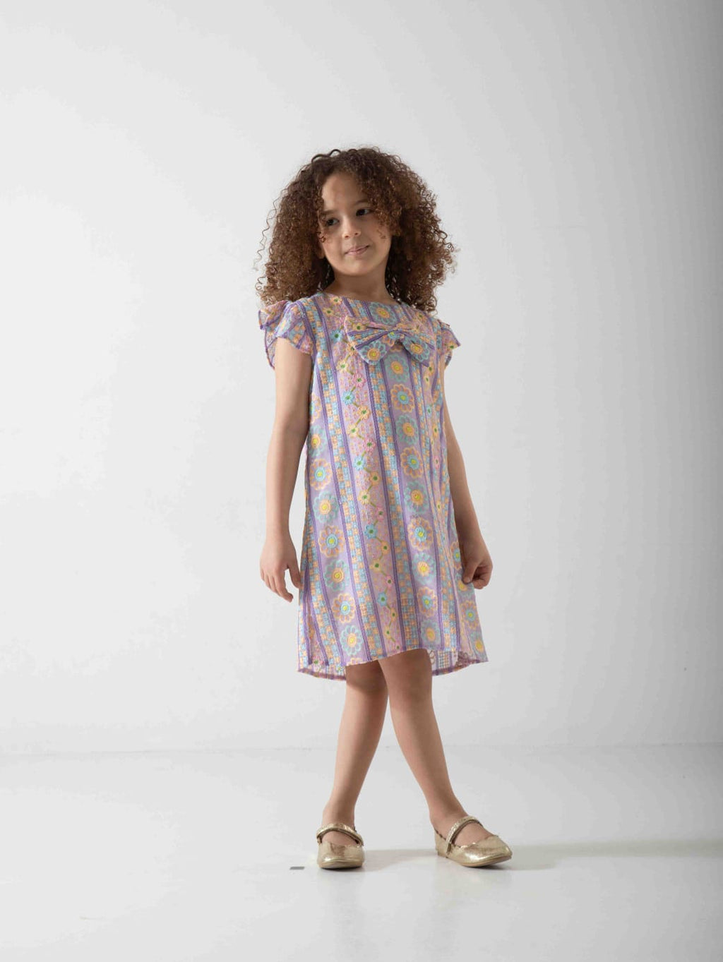 Girls' Floral Summer Dress – Soft & Comfortable Casual Dress