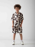Boys' Tie-Dye Two-Piece Summer Set – Relaxed T-Shirt & Shorts
