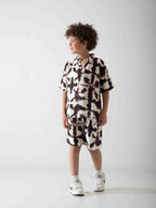 Boys' Tie-Dye Two-Piece Summer Set – Relaxed T-Shirt & Shorts