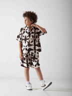 Boys' Tie-Dye Two-Piece Summer Set – Relaxed T-Shirt & Shorts