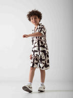 Boys' Tie-Dye Two-Piece Summer Set – Relaxed T-Shirt & Shorts