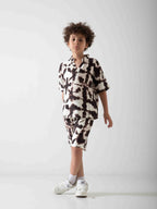 Boys' Tie-Dye Two-Piece Summer Set – Relaxed T-Shirt & Shorts